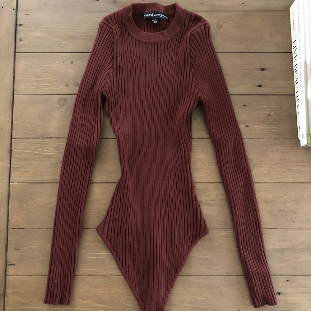 Naked Wardrobe Knit Bodysuit